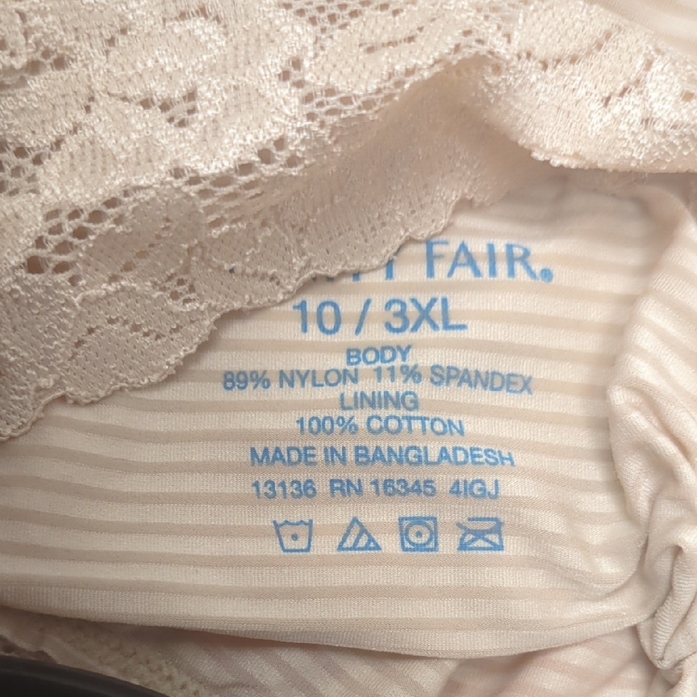 Women's 3X - Size 10 Vanity Fair 3 Colors Underwear 3pk New Plus Hi Cut Panties - Picture 8 of 8